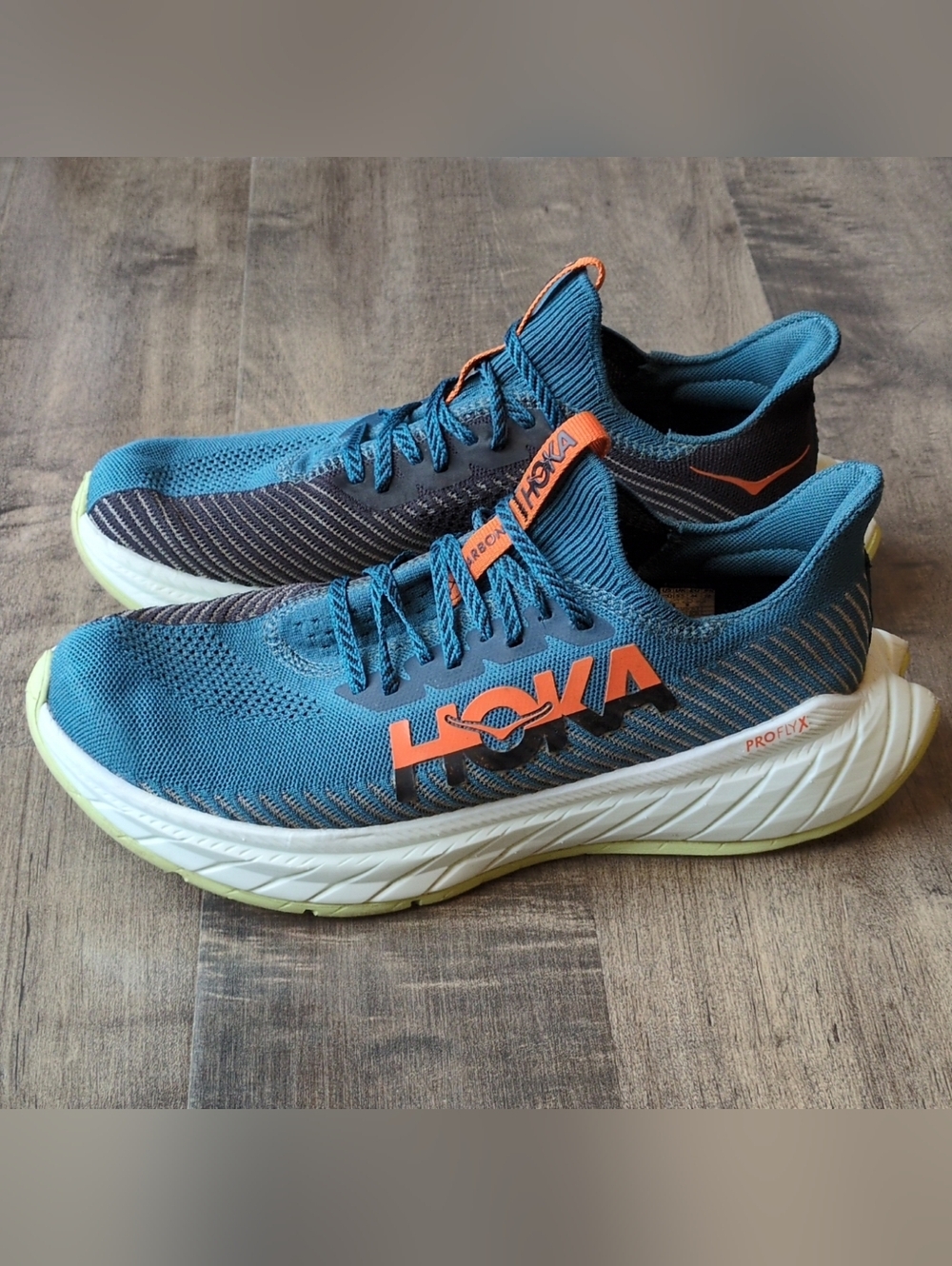 Hoka One One Mens Carbon X 3 1123192 BCBLC Running Shoes Sneakers Size 10 D